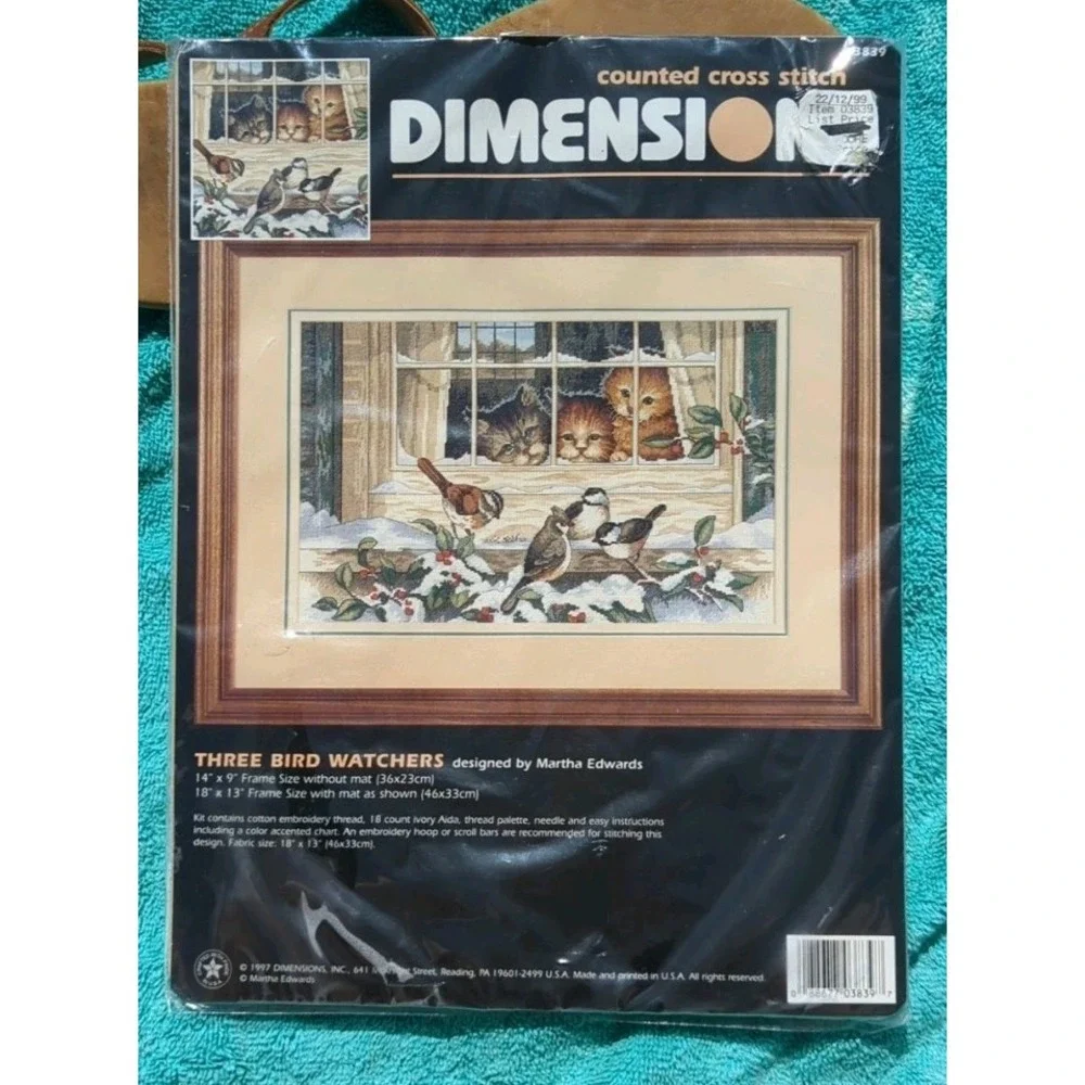 New Dimensions 3839 Space Three Bird Watchers ~ CROSS STITCH KIT ~ NIP